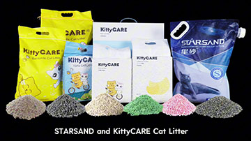 StarSand and kittycare cat litter 